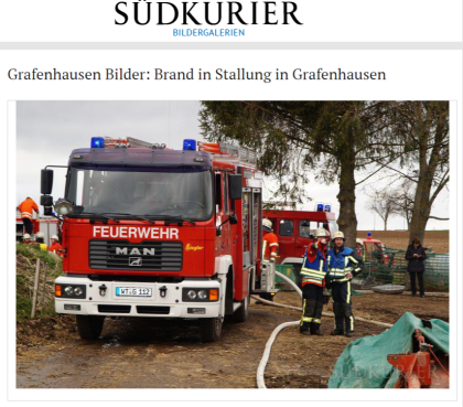 GRAFENHAUSEN Bilder - Brand in Stallung in Grafenhausen SÜDKURIER Online